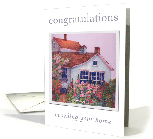 Congratulations, Sale of House Illustrated Garden card (934128)