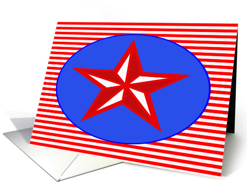 Patriotic Star 1 card (206517)