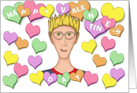 Valentine with Personality - Candy Hearts card