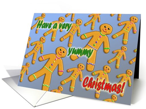 Yummy Christmas - Gingerbread People Cookies card (522893)