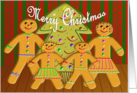 Gingerbread Family Christmas card
