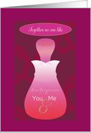 You and Me Wedding Anniversary card