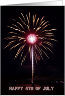 4th of JULY Fireworks card