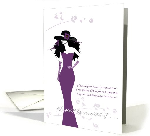 Orchid Dreams Bridesmaid Invitation card (995657)