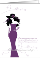 Orchid Dreams Bridesmaid Invitation card