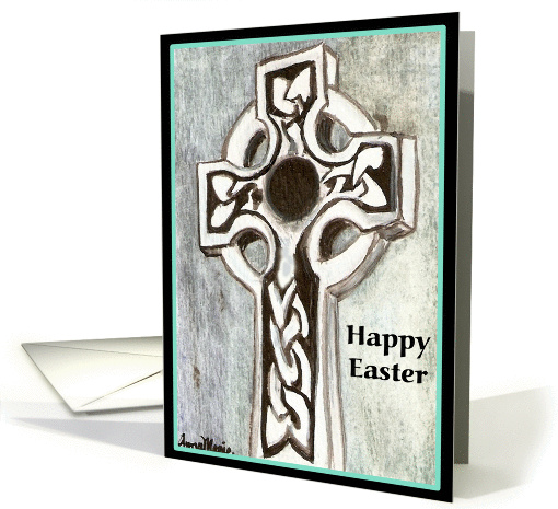 Easter Card Celtic Cross Art by AnnaMarie card (208930)