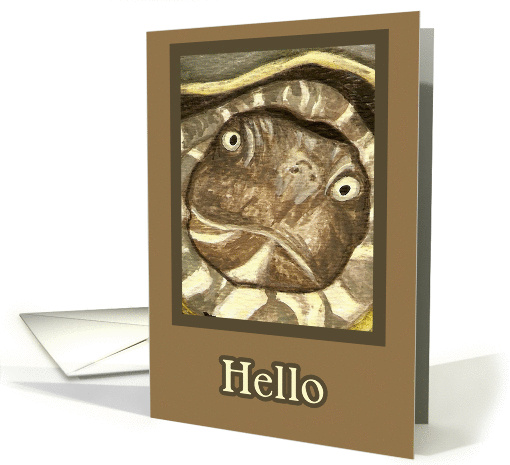 Hello Turtle Welcome Card Art by AnnaMarie card (210082)
