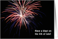 Have a blast on the 4th of July card