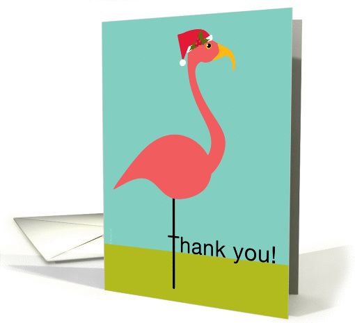 Christmas Thank You for Classy Gift Pink Lawn Flamingo in... (1001849)