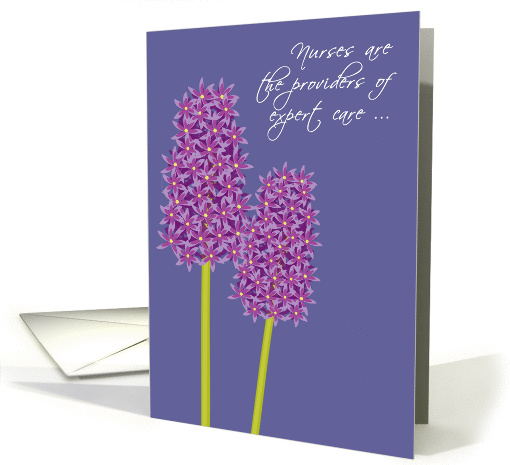 Nurses Day Purple Hyacinth Providers of Expert Care... (1015327)