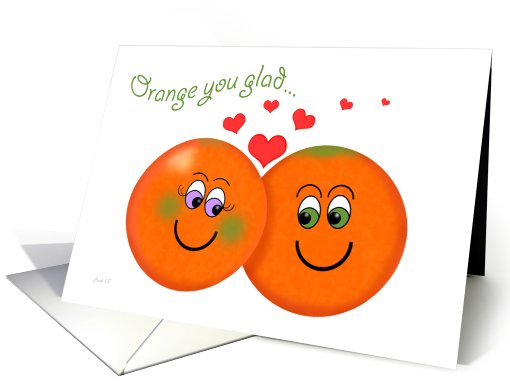 Happy Anniversary Oranges Funny card (216683)