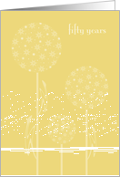 Anniversary 50th Congratulations Golden Milkweed card