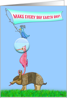 Earth Day Animal Stack card