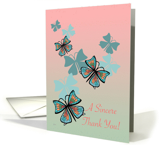 Sincere Thank You card (234400)