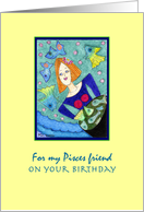 ACEO Pisces Birthday card