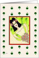 ACEO Irish Bride St. Patrick Day Wedding card