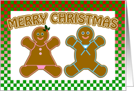Gingerbread Couple Christmas card