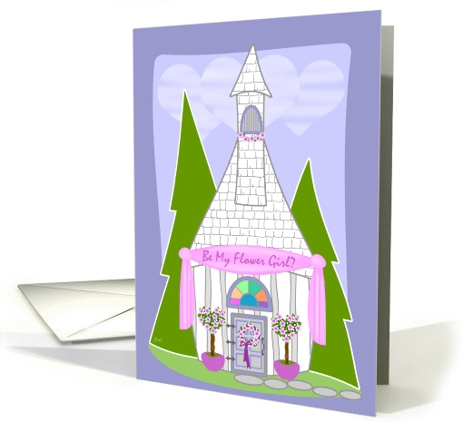 Funky Church Flower Girl card (282445)