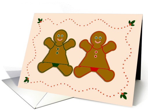 Christmas Gingerbread Girls card (285888)