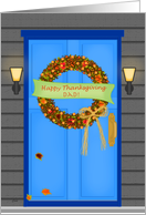 Dad Thanksgiving Wreath card