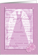 Wedding Scrapbook Matron of Honor card