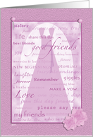 Wedding Scrapbook Sister Bridesmaid card