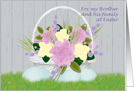 Easter Basket Brother & Family card