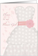 Be My Flower Girl Lace Shadow card