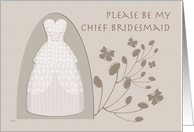 Be My Chief Bridesmaid Taupe Album card