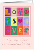 Love Quilt Block Valentine for Wife card