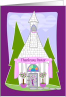 Thank You Pastor Wedding card
