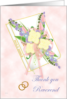 Bible Bouquet Thank You Reverend card