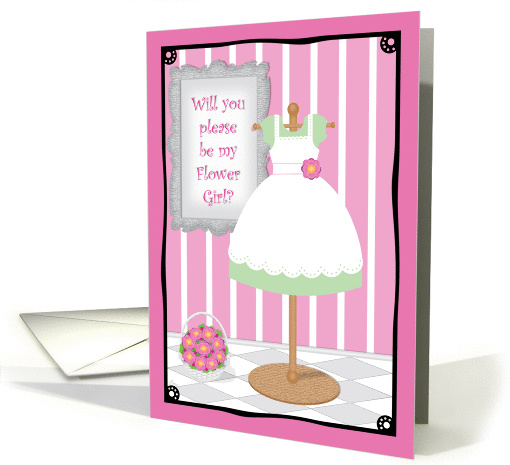 Dress Shop Be My Flower Girl card (373536)