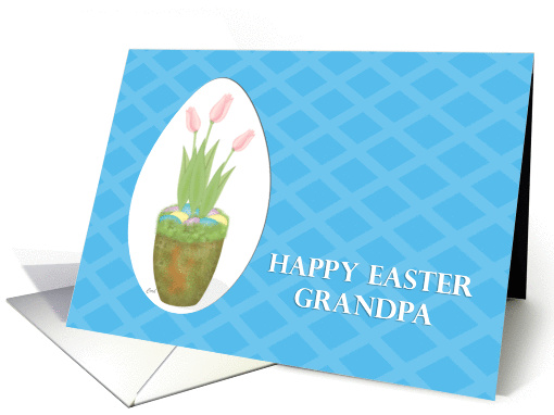 Tulip & Easter Eggs Grandpa card (378758)