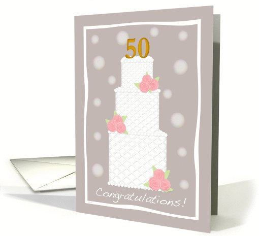 Congratulations 50th Anniversary card (381225)