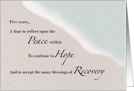 Recovery Ocean & Sand Five Years card