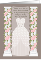 Sister-in-Law Maid of Honor Invite card