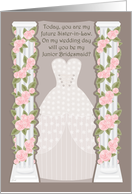 Future Sister-in-Law Junior Bridesmaid Invite card