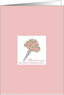 Tussy Mussy Sister-in-Law Wedding Congrats card