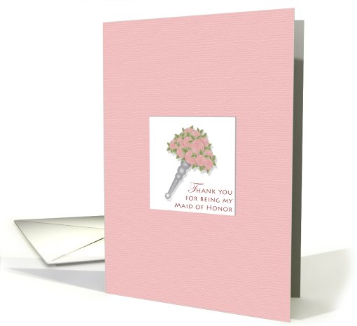 Thanks Maid of Honor card (424063)