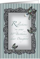 Butterfly Reflections Daughter 18th Birthday card