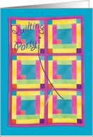 Quilting Party Invitation card