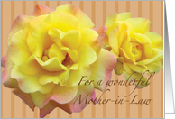 Mother-in-Law Day Yellow Roses card