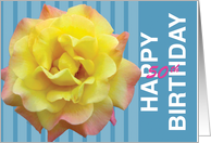 50th Birthday Yellow Rose card