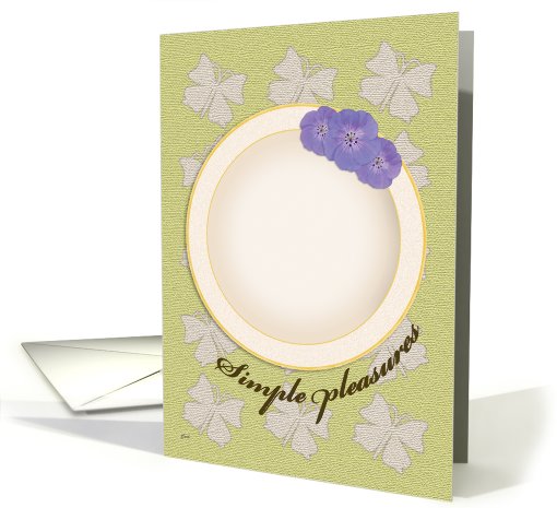Dinner Thank You Periwinkle Flowers card (517331)