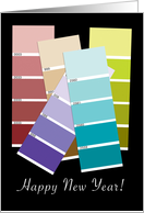 Business New Year Paint Chips card