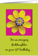 Goddaughter 13 Happy Birthday Trendy Bright Flowers a Bloomin Teenager card