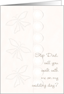 Walk with Me Wedding Day Step Dad Aisle card