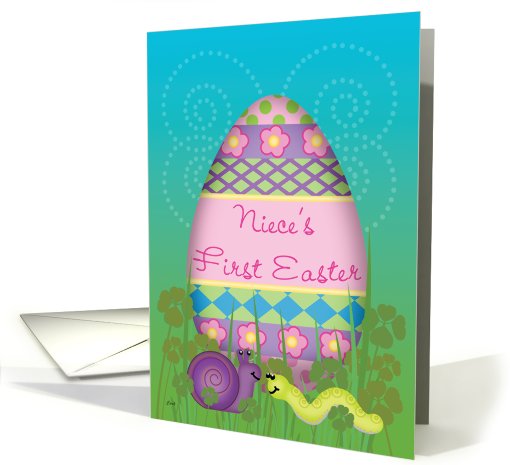 Niece Baby's First Easter Whimsical Egg card (541523)