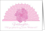 Goddaughter Junior Bridesmaid Invitation Request card